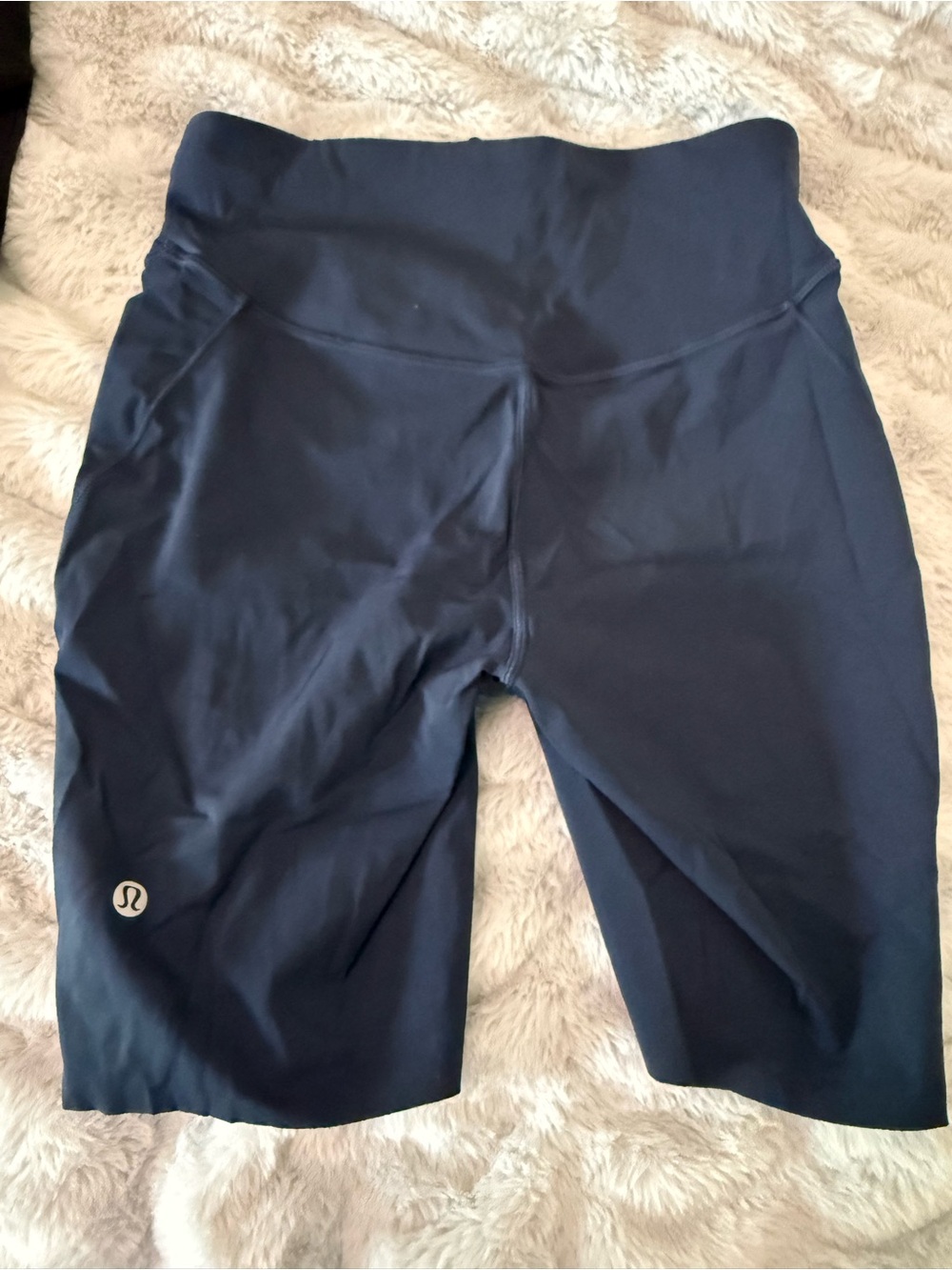 lululemon athletica High-Rise Navy Bike Shorts sz 6